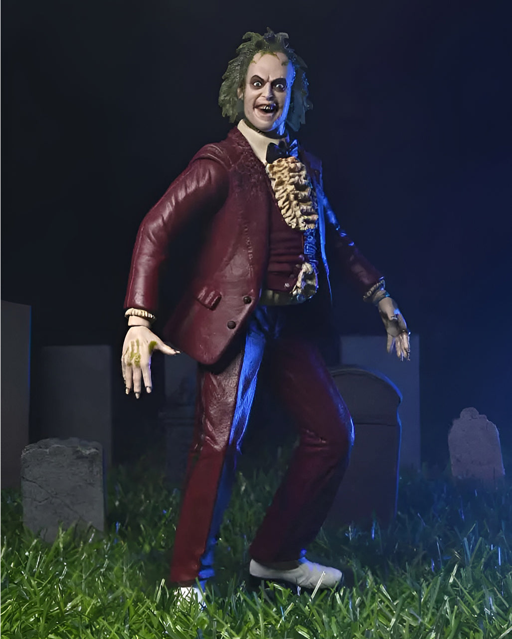 Beetlejuice 1988 Red Tuxedo Action Figur 18cm