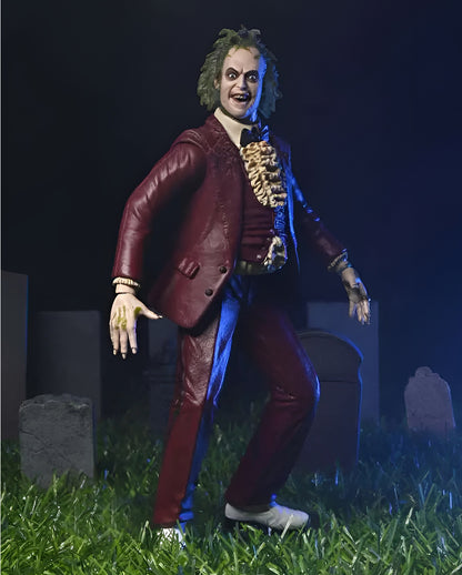 Beetlejuice 1988 Red Tuxedo Action Figur 18cm