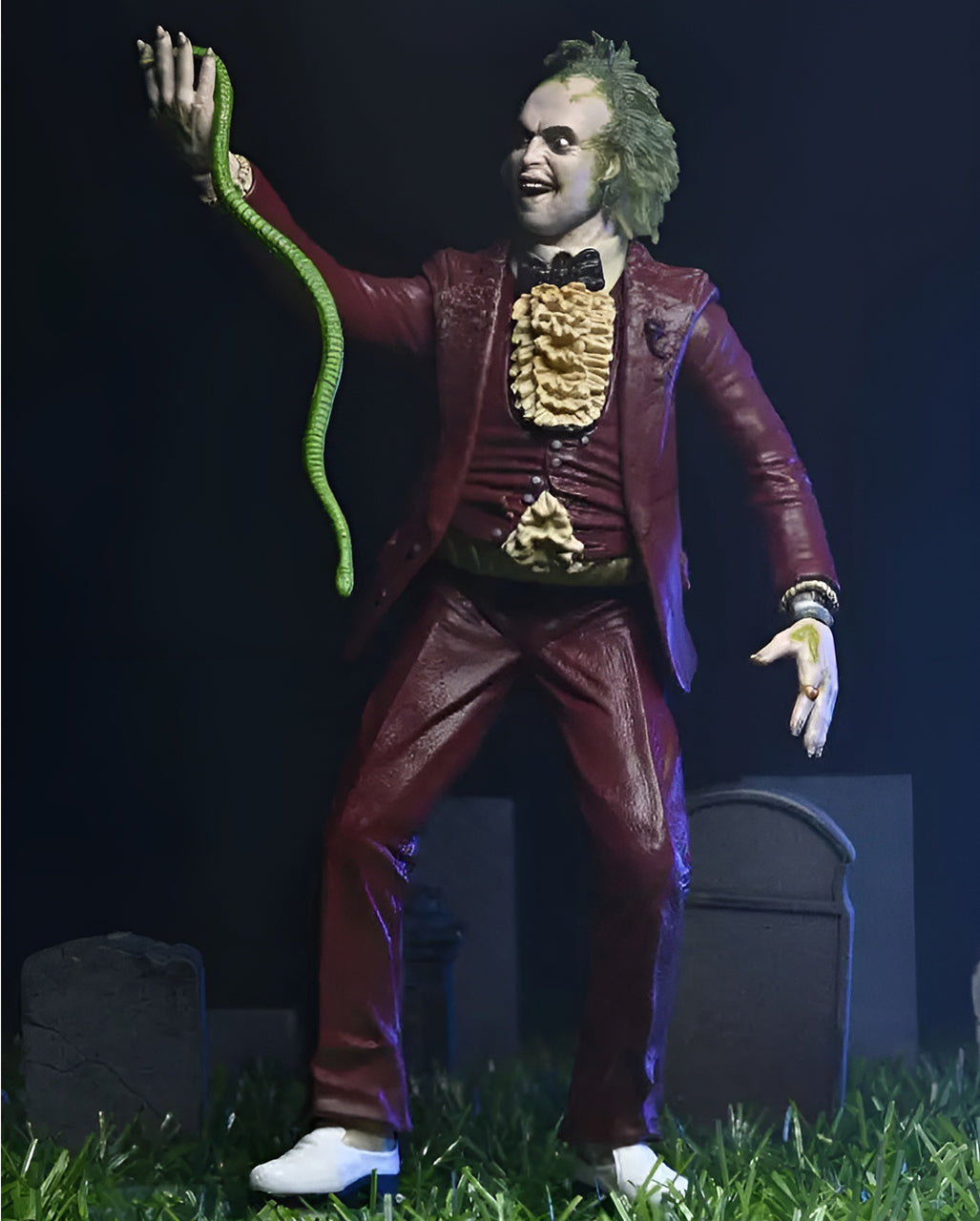 Beetlejuice 1988 Red Tuxedo Action Figur 18cm