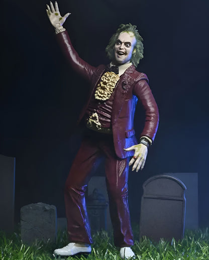 Beetlejuice 1988 Red Tuxedo Action Figur 18cm