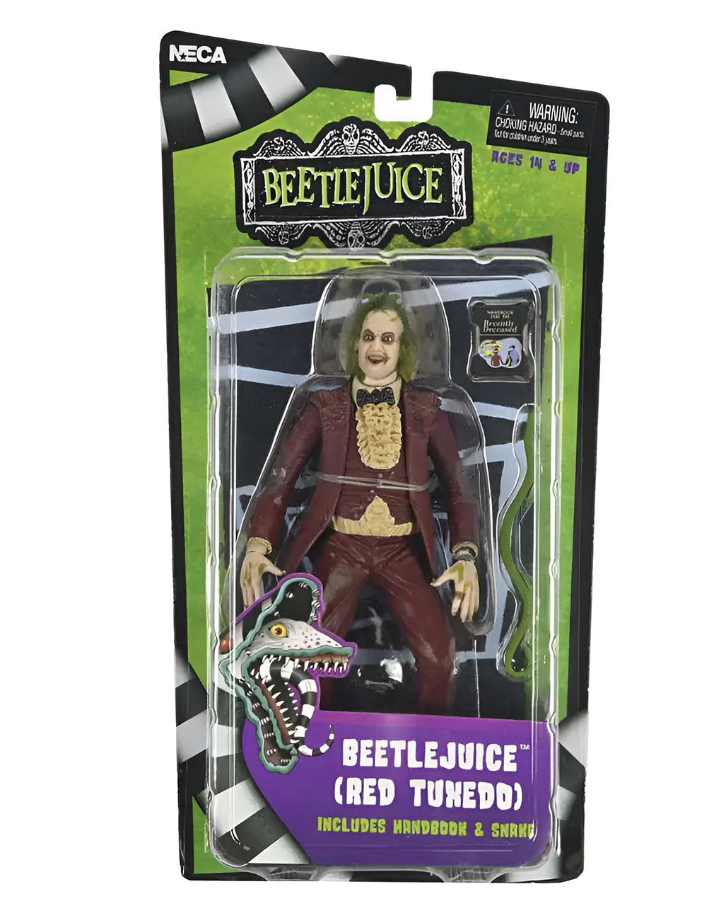 Beetlejuice 1988 Red Tuxedo Action Figur 18cm