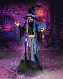 Belladonna the Shadowbrew Witch Halloween Animatronic 198cm