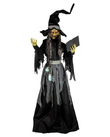 Belladonna the Shadowbrew Witch Halloween Animatronic 198cm