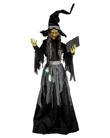 Belladonna the Shadowbrew Witch Halloween Animatronic 198cm