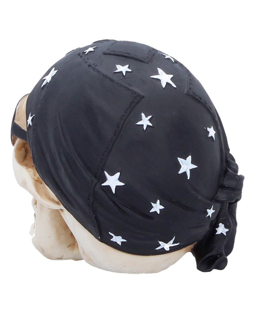 Biker Totenkopf mit schwarzem Bandana 8cm