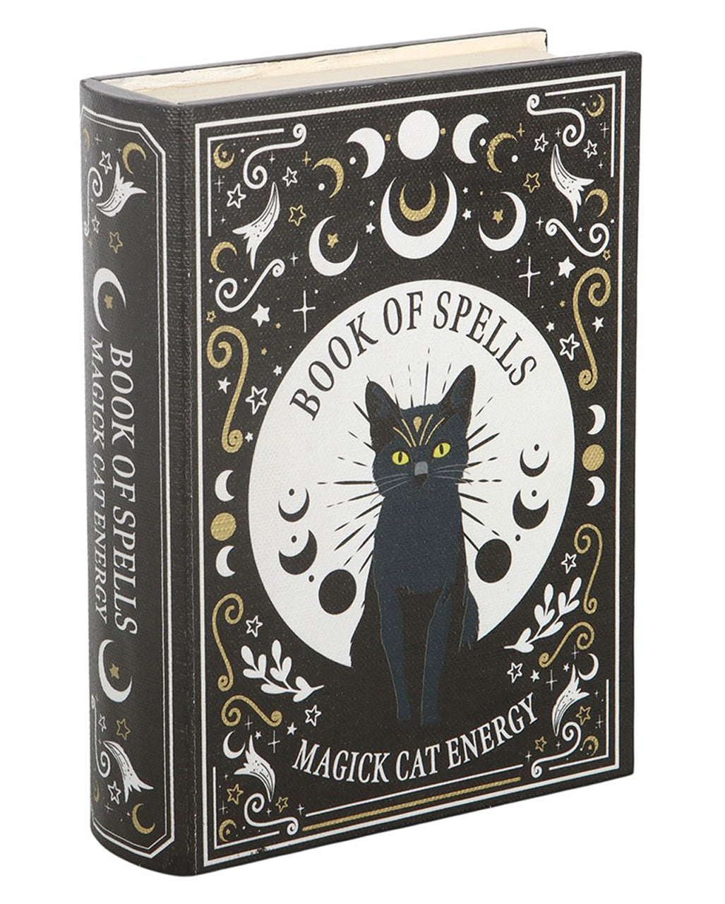 „Black Cat Magick“ Zauberbuch Aufbewahrungsbox 21cm