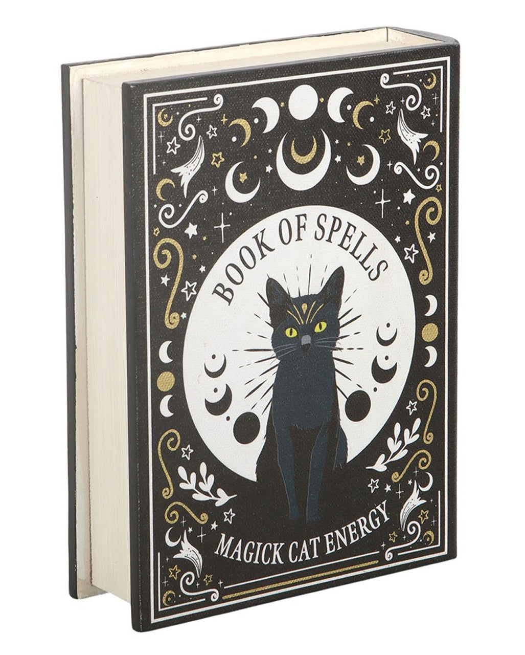 „Black Cat Magick“ Zauberbuch Aufbewahrungsbox 21cm