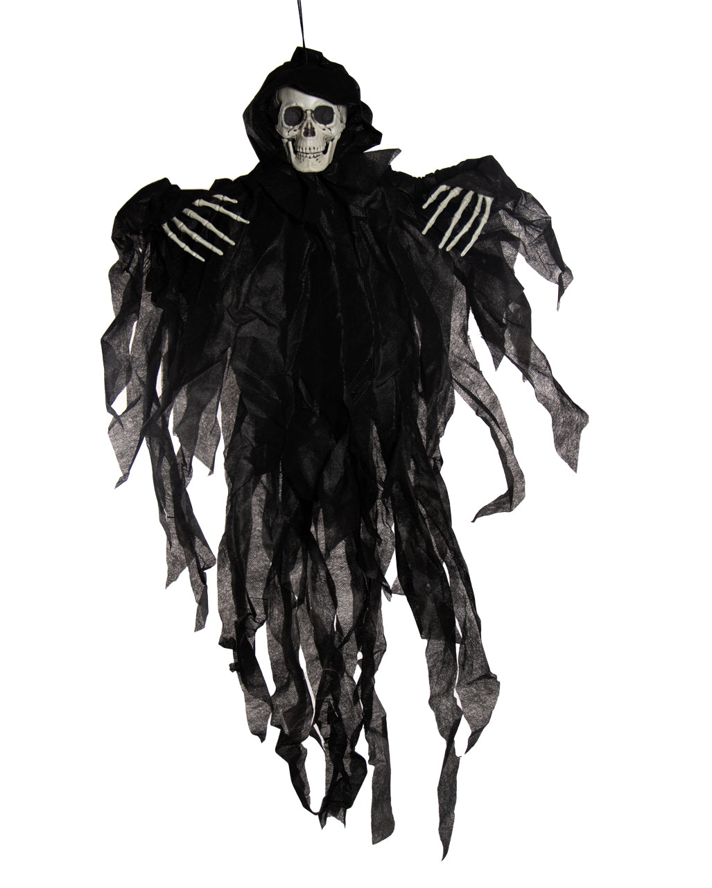 Schwarzes Hänge-Skelett 77cm
