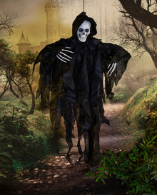 Schwarzes Hänge-Skelett 77cm