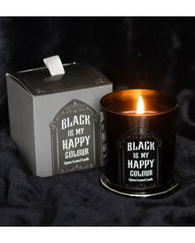 "Black is My Happy Colour" Gothic Duftkerze