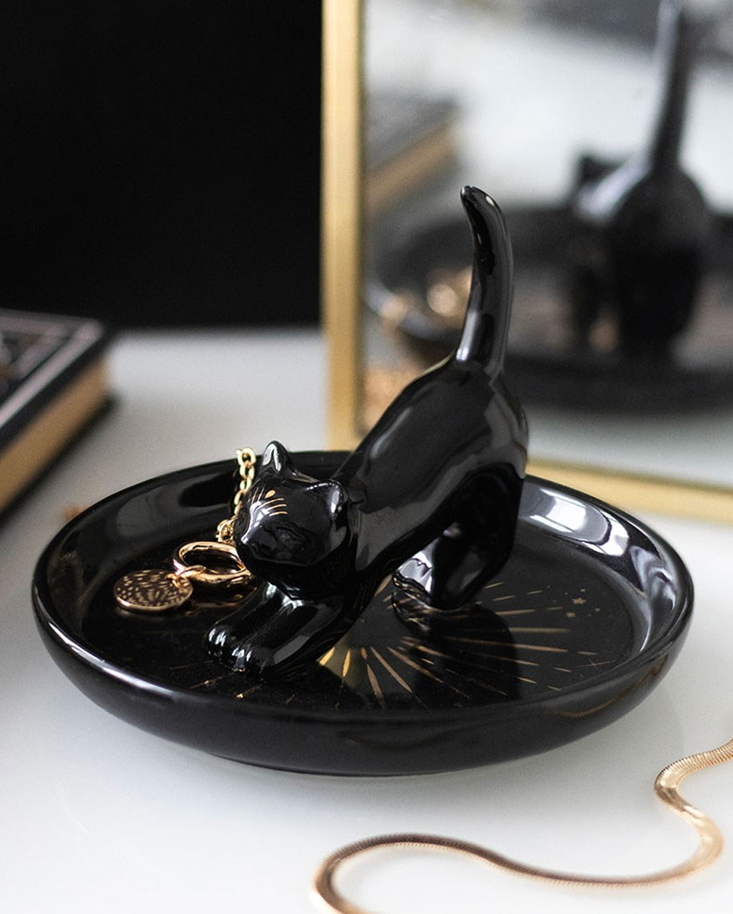 Black Magic Cat Schmuckteller Ø11cm