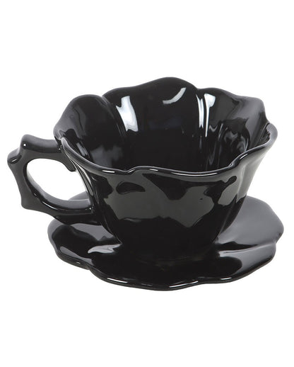 "Black Rose" Teetasse & Unterteller