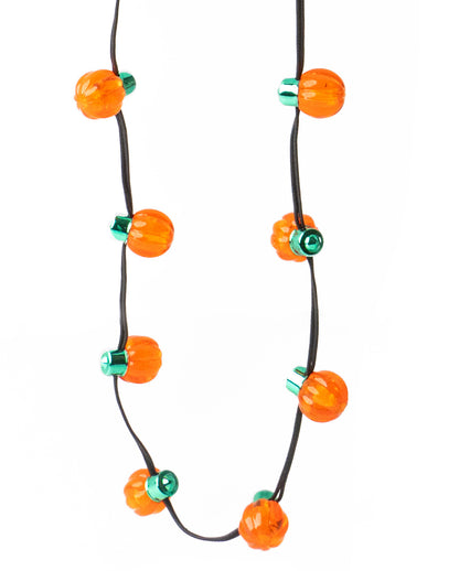 Blinkende Kürbis Halskette für Halloween