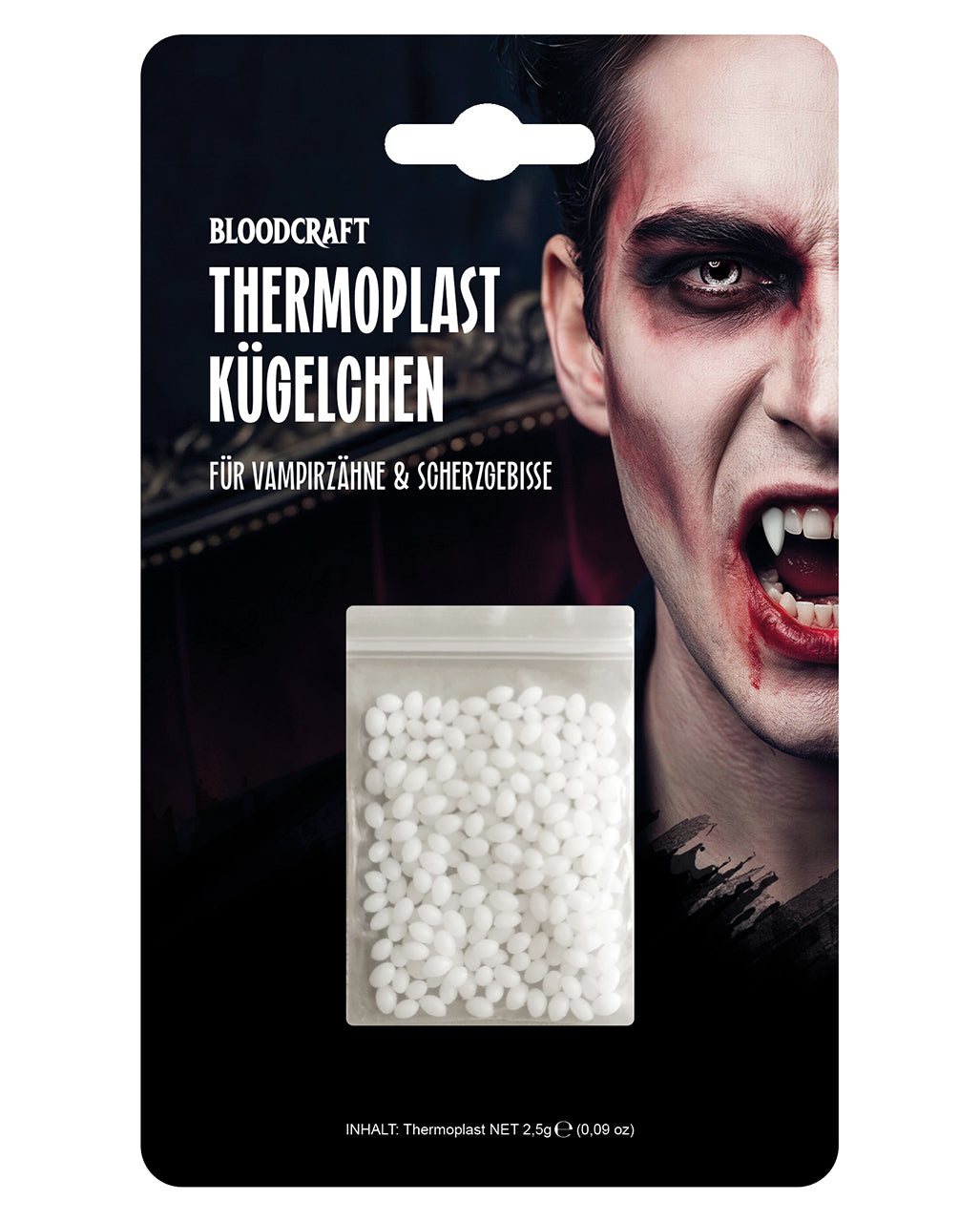 Bloodcraft Thermoplast Kügelchen für Vampirzähne & Scherzgebisse 2,5g