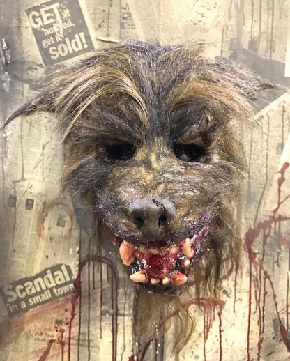 Blutige Nightslasher Werwolf Maske