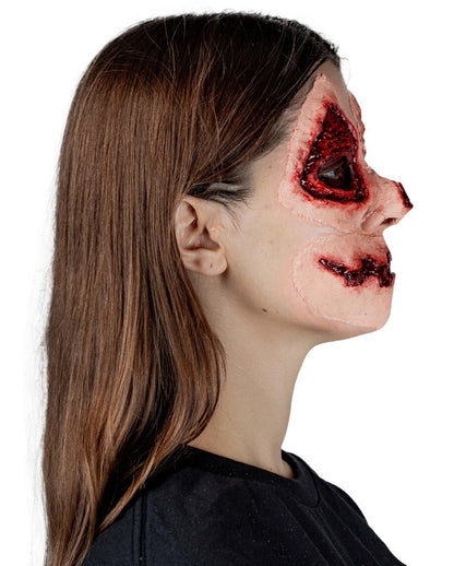 Bloody Pumpkin Face Latex-Applikation 4-tlg.