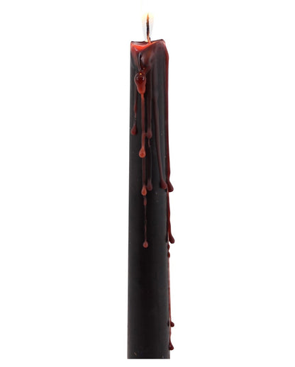 Blutende Schwarze Vampir Spitzkerzen 4 St.