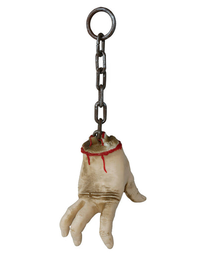 Blutige abgetrennte Hand mit rostiger Kette 40cm