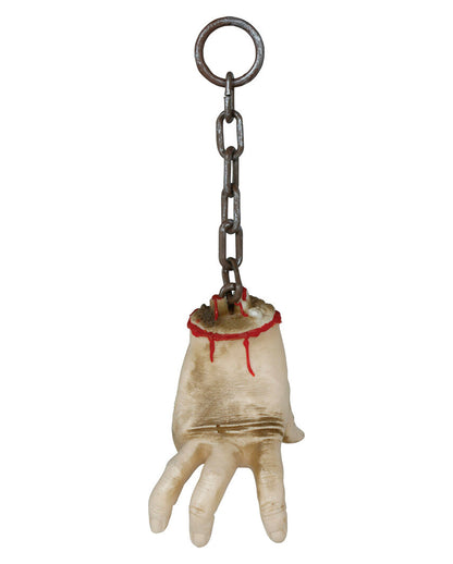 Blutige abgetrennte Hand mit rostiger Kette 40cm