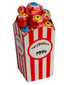 Blutige Augen im Popcorn Behälter 17cm