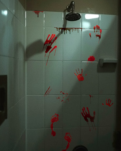 Impronte Insanguinate E Macchie Di Sangue Come Adesivi Per Pavimenti Set Da 36 Pezzi