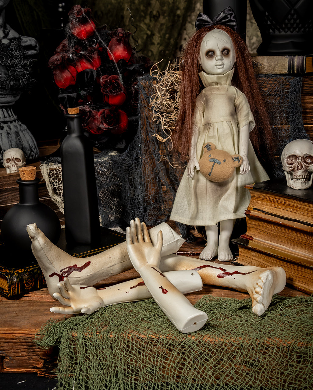 Blutige Puppen Arme & Beine 4 St.