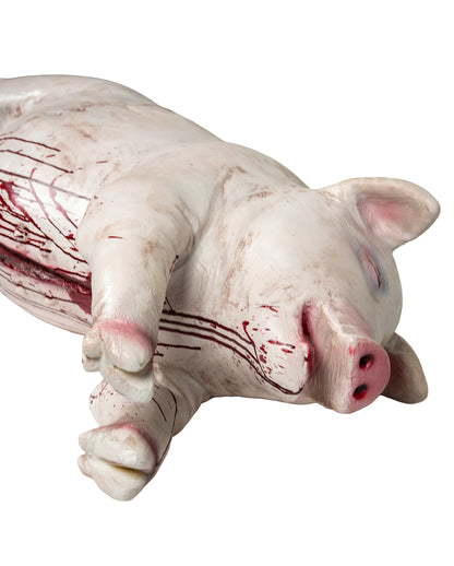 Bloody, Slashed Pig Carcass 105cm