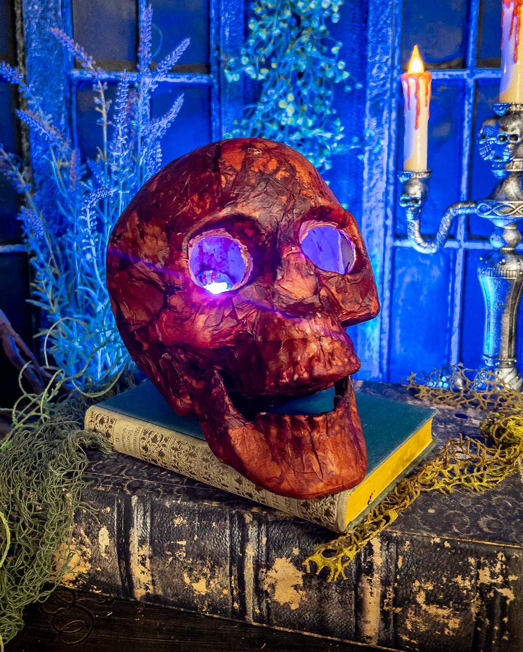 Bloody Red Skull With LED