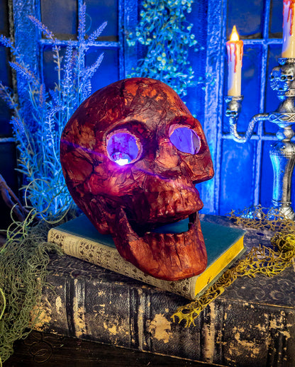 Bloody Red Skull With LED
