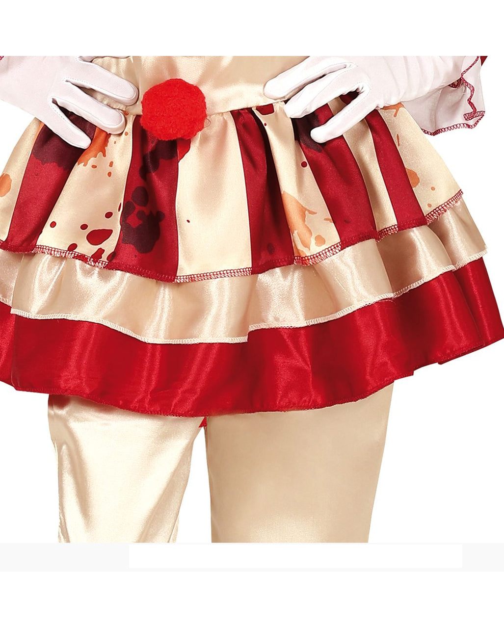 Blutiges Clownskind Mädchen Kostüm