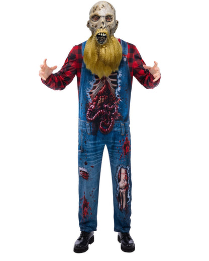 Hillbilly Zombie Kostüm mit Maske