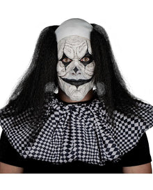 Bösartiger Clown Latex Applikation 2-teilig