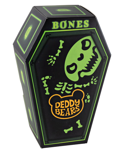 Small Bones Deddy Bear In Coffin 14cm