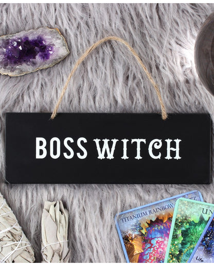 "Boss Witch" Hängeschild 20cm