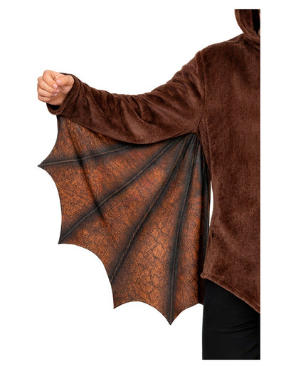 Brown Bat Jacket with Wings & Hood
