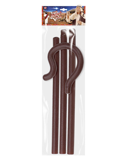 Brauner Hirtenstab 4-tlg - 148 cm