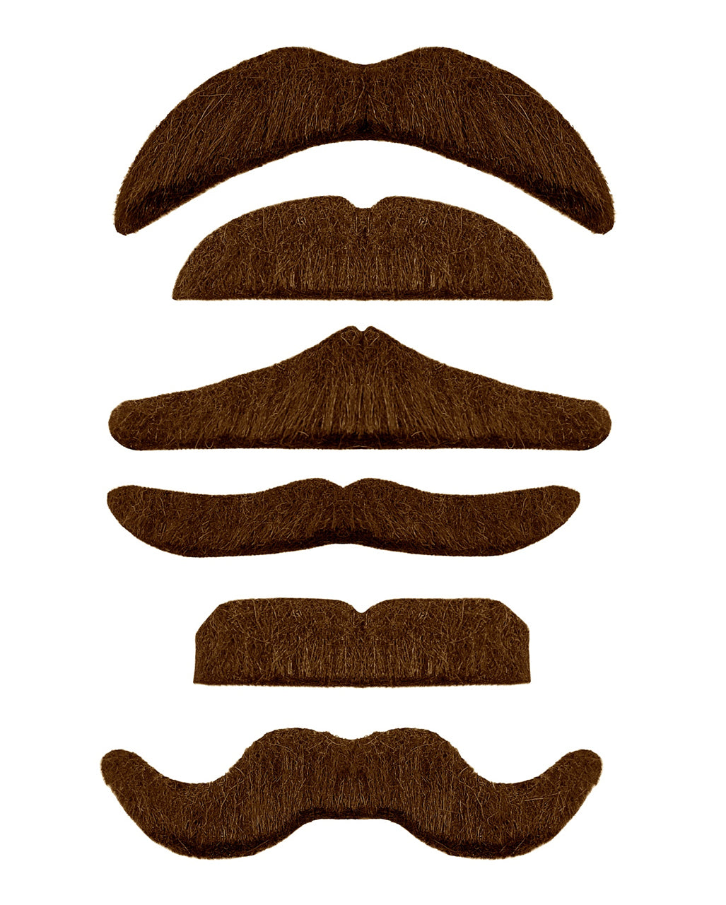 Braunes Schnurrbart Set