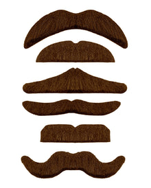 Braunes Schnurrbart Set
