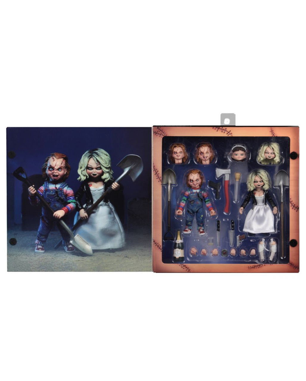 Bride of Chucky Ultimate Chucky & Tiffany 10cm
