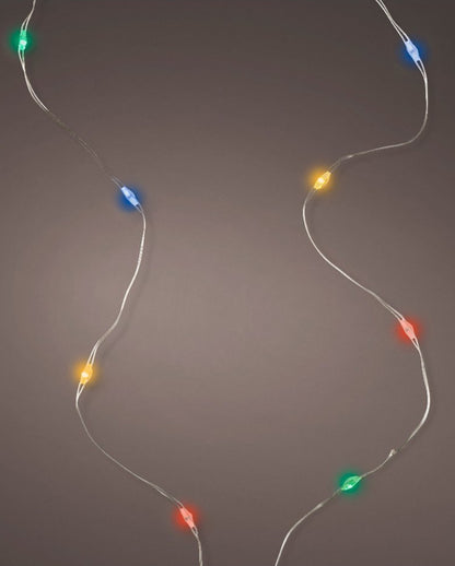 Bunte 40 Micro LED Strangbeleuchtung 195cm