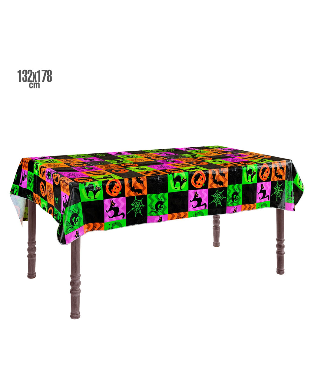 Bunte Halloween Tischdecke