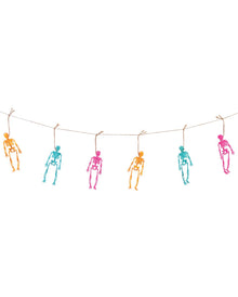 Bunte Summerween Skelett Girlande 1,8m