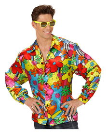 Buntes Flower Power Hemd