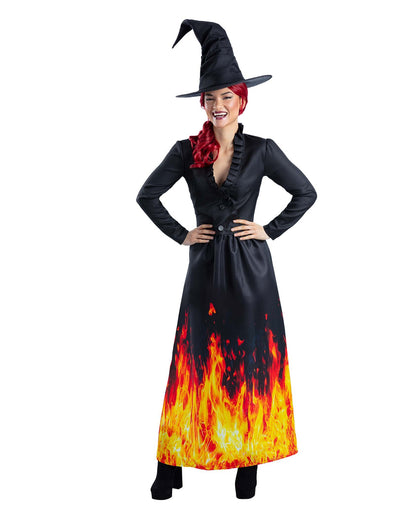 Burning Witch Damen Kostüm
