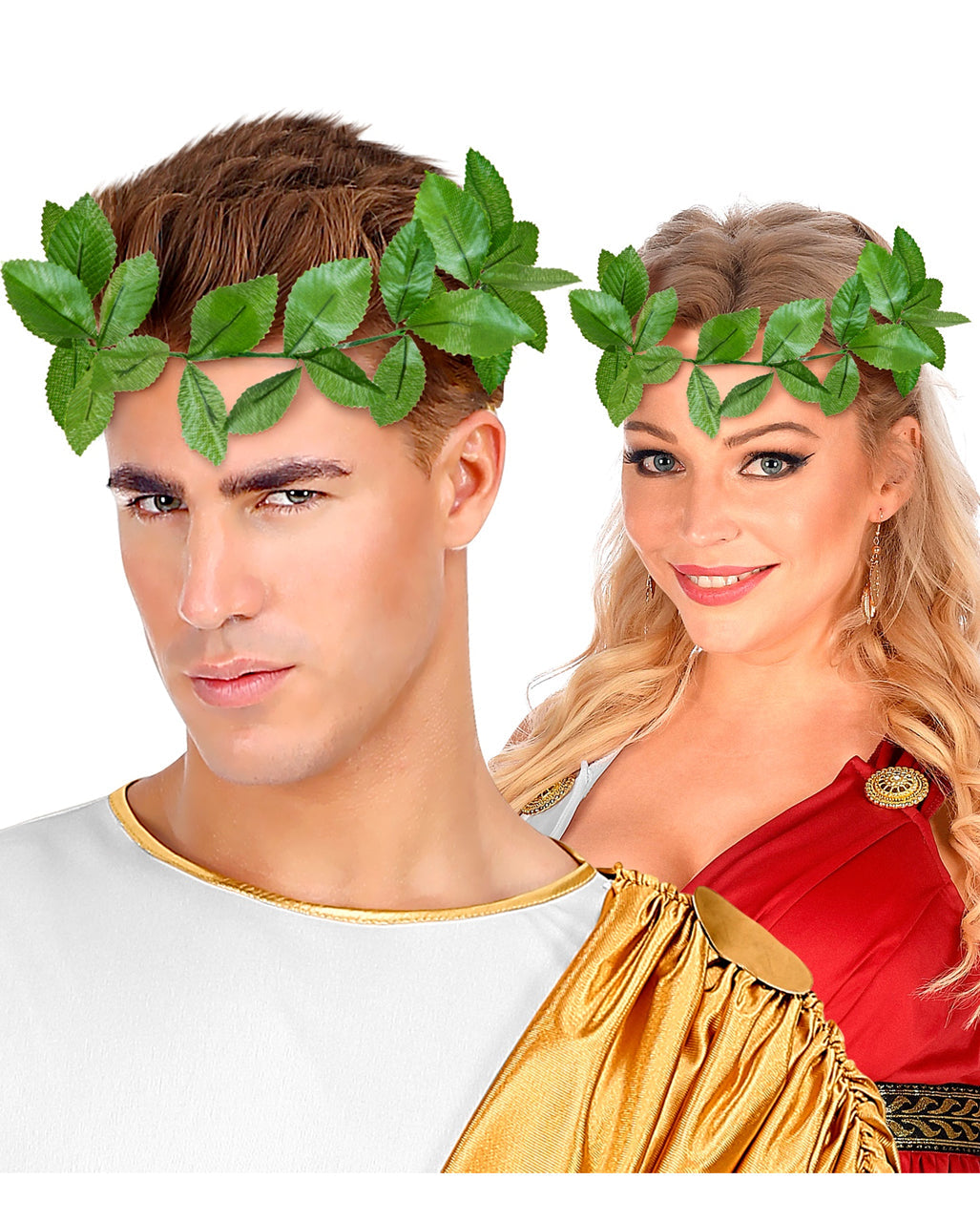 Grüner Lorbeerkranz Kopfschmuck