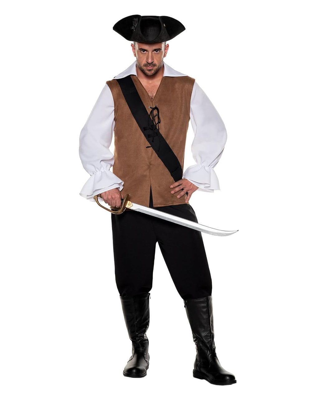 Captain Old Oak Piraten Herren Kostüm 2-tlg.