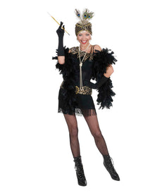 Charleston Kleid schwarz-gold
