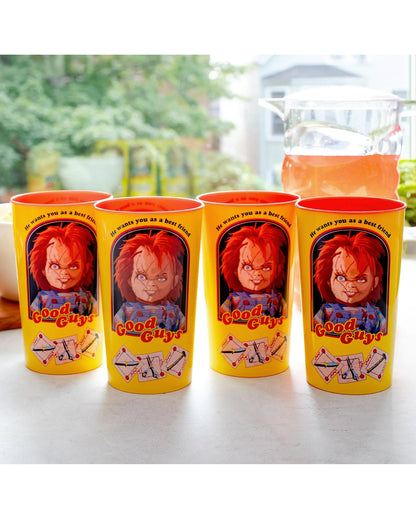 Child's Play Chucky Good Guys Becher 4er Set