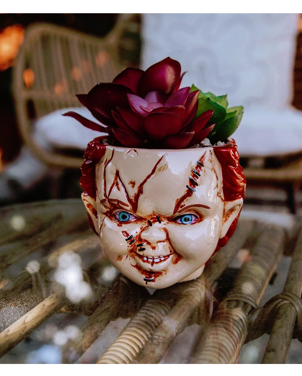 Child's Play Chucky Topf mit Sukkulente