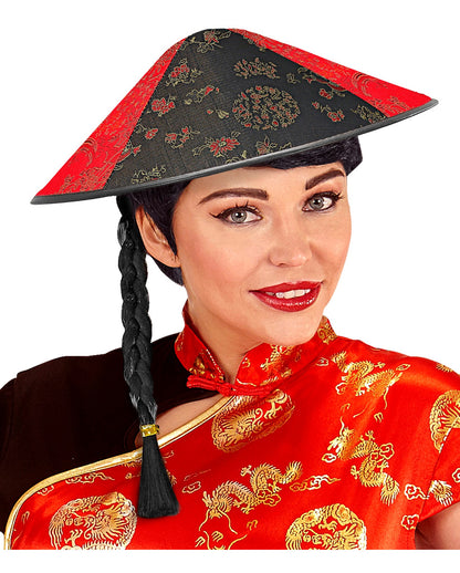 Satin Chinesen Hut